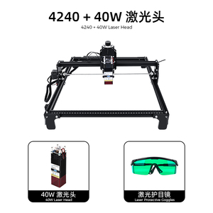 Machine de gravure laser CNC 4240 20/40W, découpeuse de bois de bureau DIY, grande surface 420x400mm, contrôle GRBL, machine de découpe laser pour métal - Product Image 4
