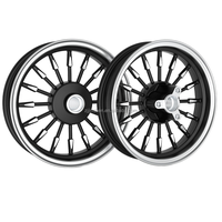 Vente en gros Durable WM1.6X17 Tambour de moto Frein arrière Moyeu de roue et jantes en alliage d'aluminium