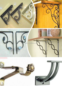 Chân đế kim loại Fancy trang trí tam giác đồ nội thất kệ gỗ Kệ mô hình Tường Gắn kim loại chân đế - Product Image 2