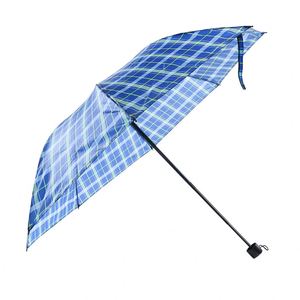 Paraguas Plegable Personalizado al por Mayor, Manual, Resistente al Viento, Impermeable, con Mango de Acero Inoxidable, para Hombre y Mujer, Diseño Clásico a Cuadros, para Viaje - Product Image 3