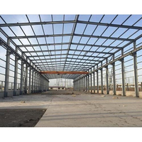 Bâtiment d'entrepôt modulaire à haute capacité de drainage pour régions à forte pluviométrie et zones monsunières