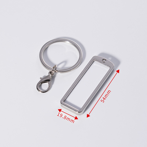 Logo personnalisé en alliage de zinc sérigraphie taille porte-clés en métal imprimable ébauches de sublimation porte-clés de plaque d'immatriculation de voiture - Product Image 4