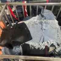 Celana Jeans Pendek Wanita Seksi Grosir, Celana Pendek Denim Bekas untuk Wanita, Pakaian Wanita Campuran dalam Bal 100kg