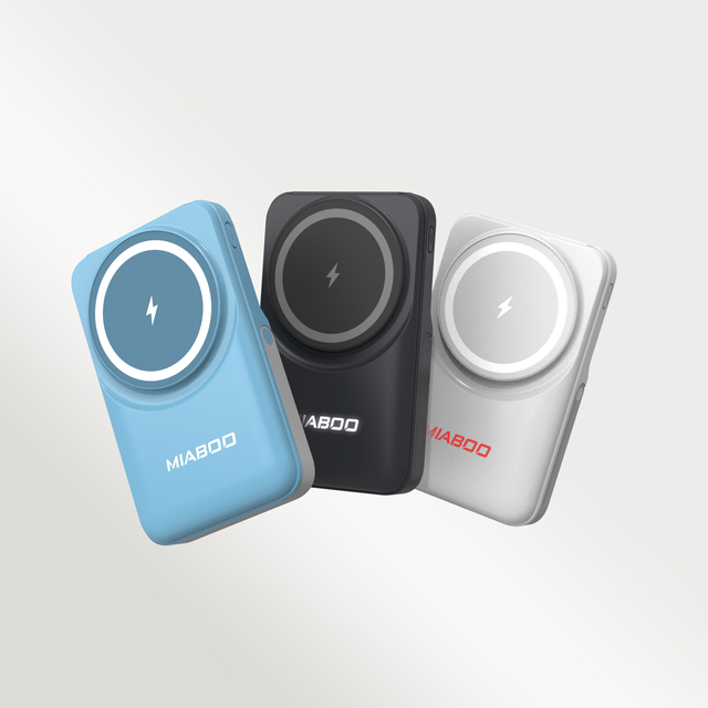 Ugood 2026 Hot Sales 10000mAh Portable 15W Fast Magnetic Wireless Power Bank with LED Built-In Cable and Phone Holder