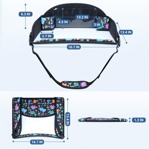 Collapsible Luxury <b>Car</b> Seat Travel Tray with Zipper Closure Durable & Portable for Kids & <b>Toddlers</b>-Road Trip Organizer - Product Image 2