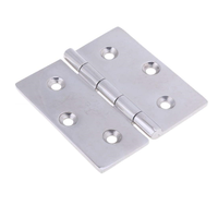 Charnière de porte polie en acier inoxydable 316 FOYO, pièces de rechange pour portes de cabine de bateaux et yachts, vente directe usine