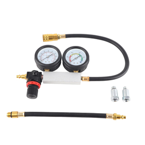 टॉप सेल्स टू 21 सिलेंडर लीक हुआ टेस्टर किट दोहरे दबाव गेज इंजन संपीड़न लीक डिटेक्टर रिसाव परीक्षण सेट ओएम ओडम डिम - Product Image 3
