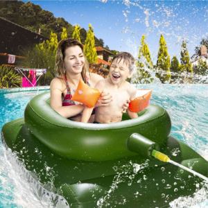 Tank <span class=keywords><strong>gonflable</strong></span> personnalisé à pulvérisation d'eau, jouet <span class=keywords><strong>de</strong></span> bataille aquatique, bouée <span class=keywords><strong>de</strong></span> piscine TANK à pulvérisation d'eau pour fête - Product Image 2