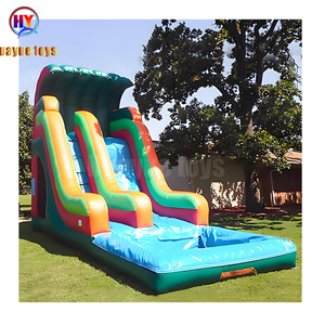 Guangzhou prix usine nouveauté grande taille jeu amusant enfants maison fête <span class=keywords><strong>piscine</strong></span> d'eau curseur videur gonflable - Product Image 3