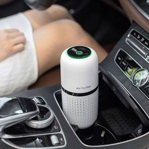 Purificateur d'air électrostatique intelligent et silencieux en gros avec affichage de la qualité de l'air, 100 m³/h CADR, pour voiture et maison, USB/Batterie - Product Image 1