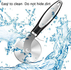 Trancheuse ronde de coupeur de pizza de couteau de lame de roue de diviseur de rouleau d'acier inoxydable - Product Image 3