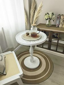 <span class=keywords><strong>Table</strong></span> basse d'angle médiévale rétro en bois massif Design moderne avec sculpture sur verre sculpté <span class=keywords><strong>Table</strong></span> d'appoint décontractée - Product Image 2