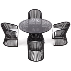 Conjunto de Mesa y Sillas Pequeñas para Balcón de Estilo Nórdico, Silla de Ratán Popular en Internet, Conjunto de Tres Piezas, Sencillo, para Ocio al Aire Libre - Product Image 4
