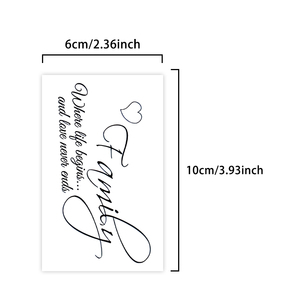 Tatuaggio semipermanente tatuaggio temporaneo di arte inglese impermeabile dura 2 settimane realistico tatuaggio a base di erbe adatto per il corpo del braccio - Product Image 5