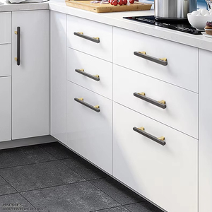 Aluminum Alloy Cabinet Door Handles for Dresser <b>Wardrobes</b> Drawers-Modern Design Easy Installation Bedroom Living Room Use - Product Image 1