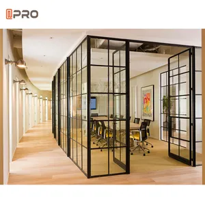 Rõ Ràng Modular Low E Glass Văn Phòng Phân Vùng Hệ Thống Bảng Phân Chia Kính Phân Vùng Văn Phòng