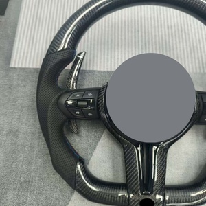 Volant de voiture sport en fibre de carbone pour BMW F10 à G30 X5 X5m E70 X6 E90 F30 E92 E93 E89 Z4 E81 E82 E87 E88 avec commande au volant - Product Image 5