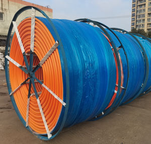 Tubo de microconducto HDPE para instalación subterránea, Tubo plano de 4 vías de 14/10mm con funda de PE de 1,2mm, para Cable óptico de fibra - Product Image 3