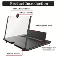 Amplificateur Grand Écran Portable HD pour Téléphone Mobile avec Loupe Vidéo 3D et Support en Plastique