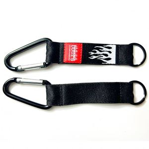 High Quality Personalized Dye Color Custom Nylon Woven Label Embroidery Keychain Wristlet Polyester Lanyard - Product Image 2