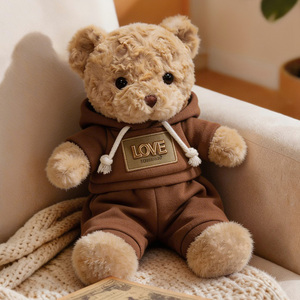 Orsacchiotto Seduto 30CM <span class=keywords><strong>con</strong></span> <span class=keywords><strong>Felpa</strong></span>, Personalizzabile <span class=keywords><strong>con</strong></span> Logo, Regalo per San Valentino, Festa della Mamma, Giocattolo di Peluche per Laurea - Product Image 4