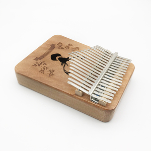 Sanza Doigt Piano Acajou 17 Clés <span class=keywords><strong>Kalimba</strong></span> Pouce Piano Tambour Ensemble Pour Les Débutants - Product Image 6