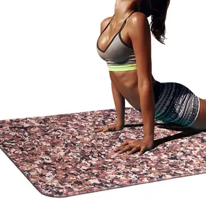 Camo Yoga Mat TPE Exercício & Fitness Mat para todos os tipos de Yoga, Pilates & Floor Exercícios Tapis de esporte, recycled ioga mat