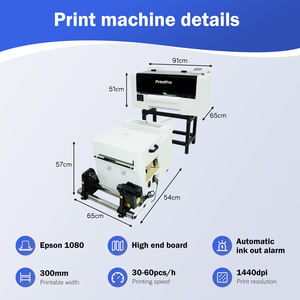 PrintPro 2024 Factory Direct Sale 4 Head I3200 Digital DTF Printer 60cm T-shirt DTF Printing Machine Shake Powder DTF Printer - Product Image 4
