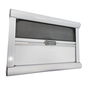 Fenêtre latérale pour remorque RV Double vitrage Fenêtre poussoir en verre acrylique avec store flynet - Product Image 6