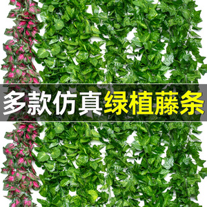 ใบองุ่นปลอมแบบพลาสติกสำหรับตกแต่งเพดานงานแต่งงาน ความยาว 2.2 เมตร - Product Image 1