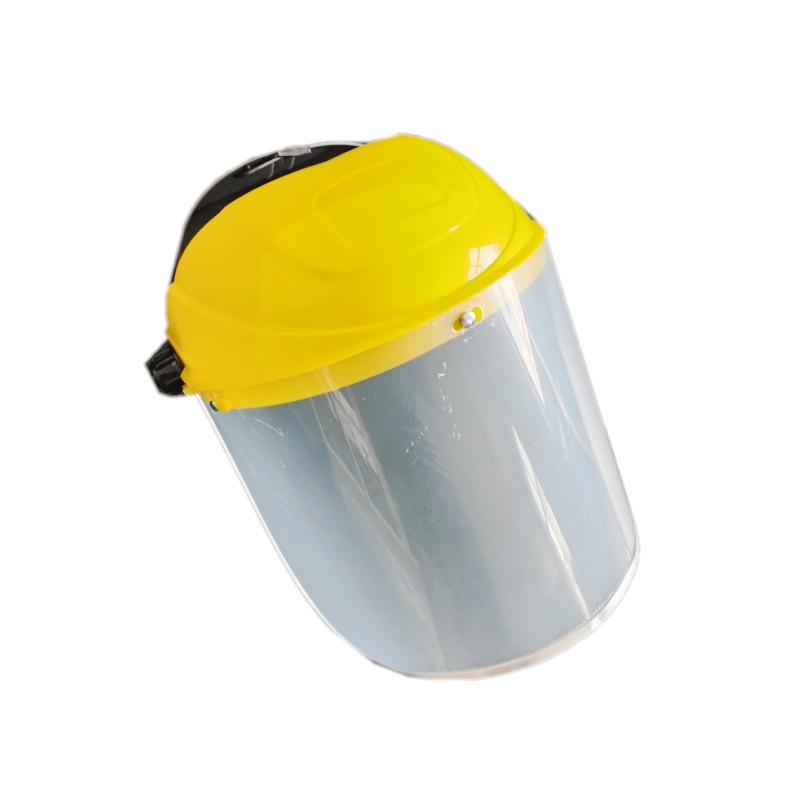 Thickness 0.8- 2 mm PC PVC PET Anti-splash Face Shield Lens Yellow Cap Shield Used for Anti-dust-splash Lens