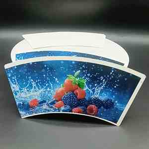 Gobelet en carton spécial double face en PE de qualité alimentaire pour boissons et collations, impression flexographique, modèle pour emballage, vente en gros - Product Image 5