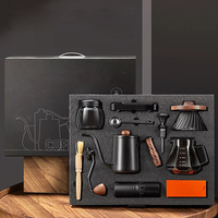 Set Portátil de Lujo de Herramientas para Café, Kit para Preparar Café Espresso y de Goteo con Gotero Manual y Servidor de Vidrio