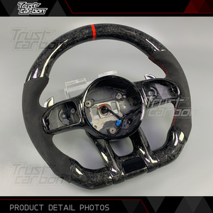 Volant en fibre de carbone forgé sur mesure pour Mercedes-Benz 2018-2021 G350 G550 C300 C63 <span class=keywords><strong>S</strong></span> <span class=keywords><strong>CLA</strong></span> GLA GLE GLS E300 S400 <span class=keywords><strong>A45</strong></span> GT <span class=keywords><strong>AMG</strong></span> - Product Image 3