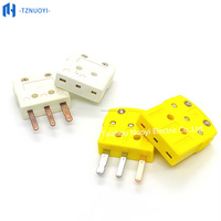 Connecteur Thermocouple RTD 3 Broches Type K/J/Pt100 Miniature/IP65/Nylon PA Prise de Panneau Standard OTP/MTP Mâle/Femelle