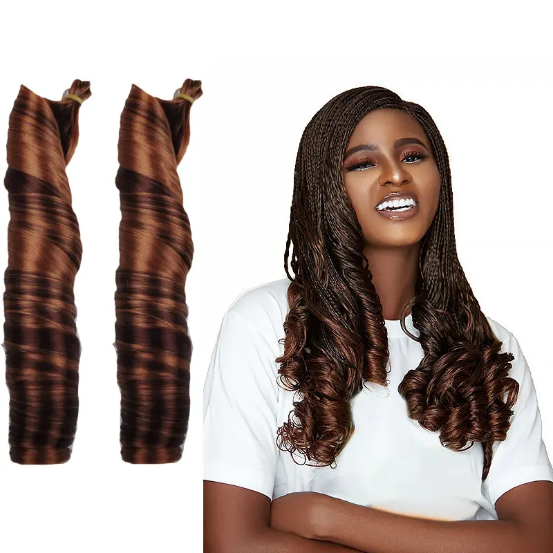 150g Loose Body Wave Pony Style Curl Crochet Braid French Curls Synthetic Hair Extensions Curly Braiding Hair