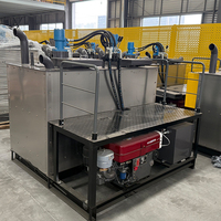 Chauffe-peinture thermoplastique GPL à double réservoir avec moteur 18 CV pour peinture routière thermofusible