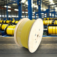 Alambre de cobre de fibra de vidrio IEC 180 Índice de temperatura Doble vidrio Plano Aluminio Conductor sólido Motor Cable Cables eléctricos para suministros