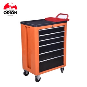 Customizable Multicolor Multidimension Rolling Tool Cabinet Tool Trolley With Drawers