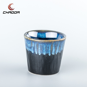 Tasse à vin en céramique émaillée de couleur bleue design vintage pour la <span class=keywords><strong>cuisine</strong></span> japonaise - Product Image 5