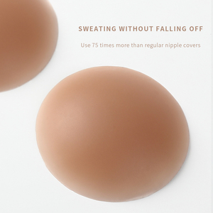 OU CHENG Copricapezzoli Adesivi in Silicone per <span class=keywords><strong>Donne</strong></span>, Colore Unico, Comodi e Invisibili, Copri Capezzoli Delicati sulla Pelle, Intimo - Product Image 4