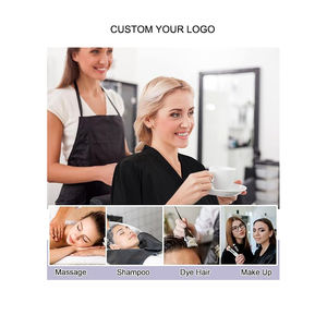 Bata de Salón de Alta Calidad con Logotipo Personalizado, Impermeable, para Peluquería, Spa, Kimono para Clientes, Capa de Peluquero de Manga Corta - Product Image 3