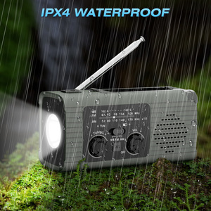 Radio de Emergencia Portátil AM FM con Manivela, Linterna Solar, Carga USB, Dispositivo de Supervivencia para Exteriores - Product Image 4
