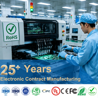 Servicio de ensamblaje de PCB y PCBA multicapa mixta SMT THT, compatible con RoHS, para pruebas piloto de placas de control industrial llave en mano.