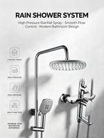 NES-CA9113 Ensemble de douche mural à eau froide avec inverseur et pommeau de douche simple à pression accrue, vente en gros usine
