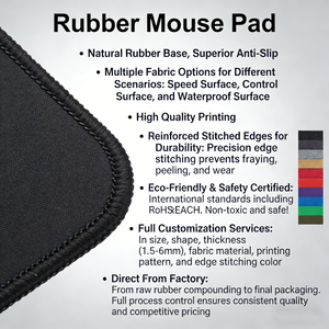 Tapis de souris de jeu personnalisé noir et blanc avec motif de vagues océaniques japonaises, respectueux de l'environnement, antidérapant, en caoutchouc, grand format, tapis de bureau pour jeux - Product Image 4