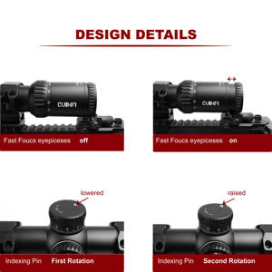 Compra Uno y Obtén Uno Gratis: Mira Telescópica Cuinfi 5-25x56 FFP con Retícula Iluminada y Torreta Zero Stop para Caza y Competición - Product Image 3