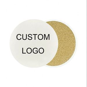 Screen Printed Custom Logo High Quality Ceramic Coasters Round MDF with <b>Cork</b> Back Drink Holder with Gift Set for Promotions - Product Image 1