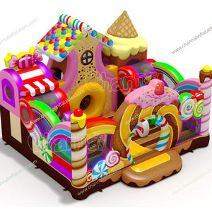 Parque infantil inflable de tienda de golosinas, <span class=keywords><strong>castillo</strong></span> inflable divertido de PVC, Combo de Casa de rebote, parque infantil inflable para saltar - Product Image 2