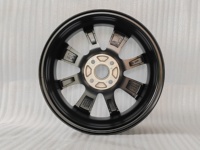 SYAC WHEEL, fabricant OEM, fabrique des jantes en alliage d'aluminium R15x5.5j/PCD4x100, face usinée noire, jantes de voiture de tourisme à vendre